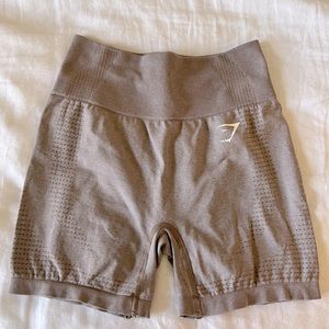 Gymshark Vital Seamless 2.0 Shorts in Taupe Marl